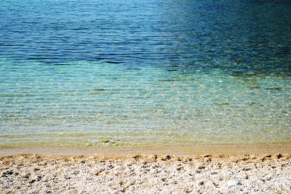 Dénivellation Mer Ionienne Dans Une Des Baies Insulaires Corfou Grèce — Photo