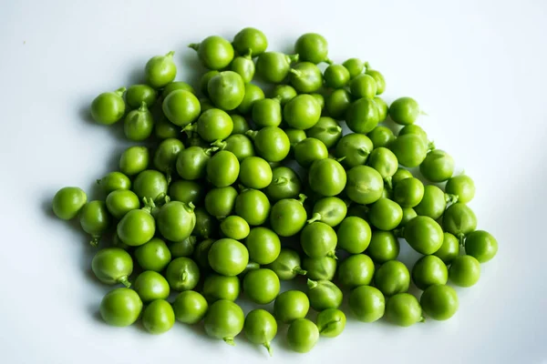 Green Peas Isolated White Background — Stock Photo, Image