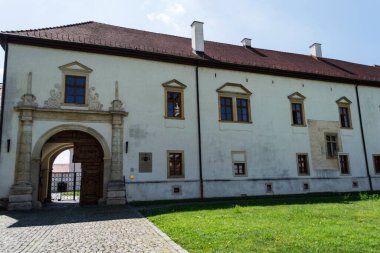 ALBA IULIA, ROMANIA - 21 Ağustos 2020: Alba Iulia Roma Katolik Başpiskoposluğu.