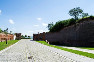 Alba Carolina kalesinin içinden bak. Alba Iulia, Romanya.