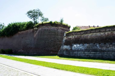 Alba Carolina kalesinin içinden bak. Alba Iulia, Romanya.