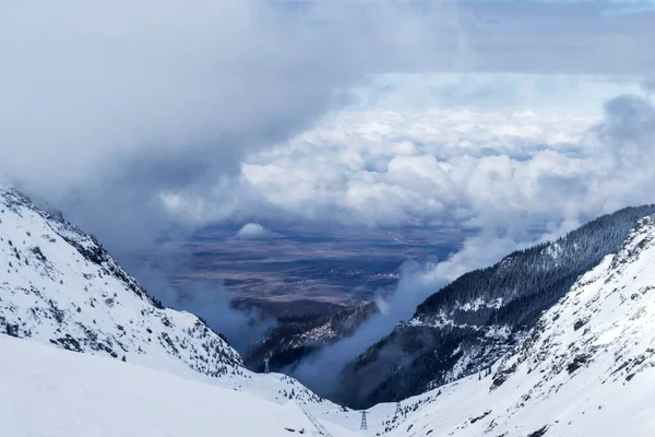 Die Schneebedeckten Karpaten Balea Seengebiet Und Die Grafschaft Fagaras Tal — Stockfoto