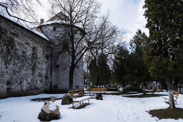 Castillo Sukosd Bethlen Construcción Medieval Pueblo Racos Brasov Rumania — Foto de Stock