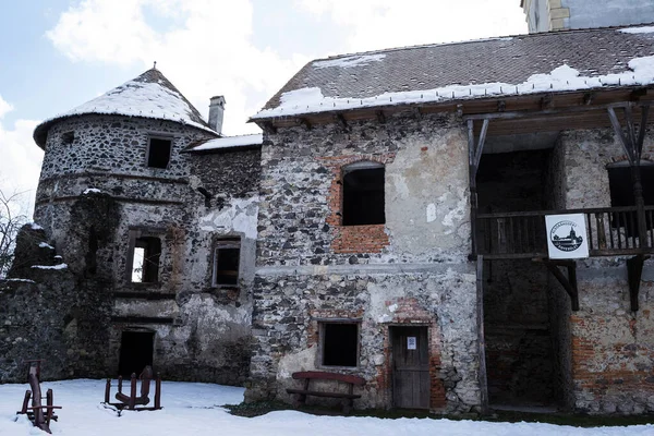 Racos Rumunia Marca 2021 Zamek Sukosd Bethlen Średniowieczna Budowla — Zdjęcie stockowe