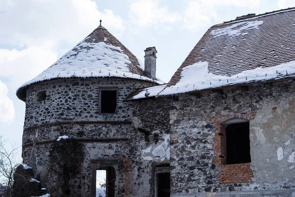 Zamek Sukosd Bethlen Średniowieczna Budowla Wieś Racos Braszów Rumunia — Zdjęcie stockowe