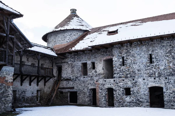 Racos Roménia Março 2021 Castelo Sukosd Bethlen Construção Medieval Aldeia — Fotografia de Stock