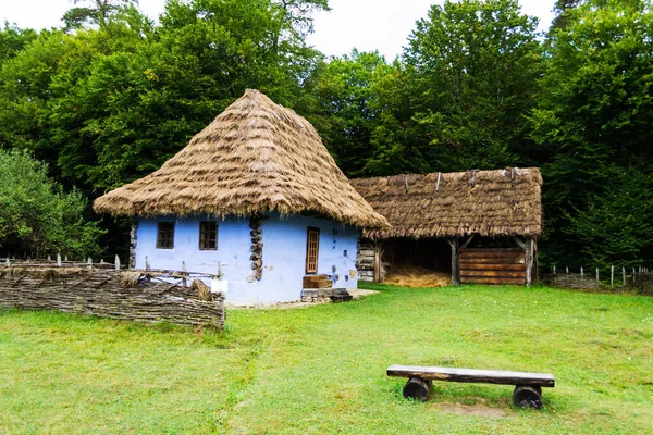 Sibiu Ρουμανια Αυγουστου 2020 Παλαιά Αγροτικά Σπίτια Στο Εθνικό Μουσειακό — Φωτογραφία Αρχείου