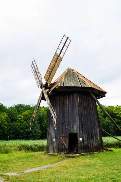 Traditional Windmills Astra National Museum Complex Sibiu Romania — Stock Photo, Image