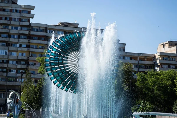 Alba Iulia Roumanie Août 2020 Fontaine Artésienne Centre Parc Unirii — Photo