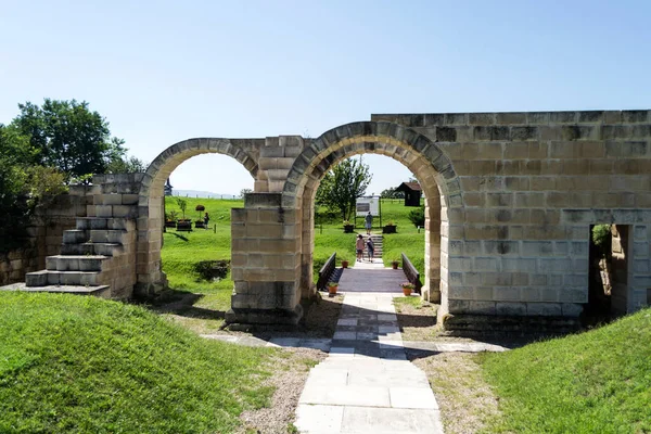 Αλβα Λουλια Ρωμανια Αυγουστου 2020 Νότια Πύλη Του Ρωμαϊκού Στρατοπέδου — Φωτογραφία Αρχείου