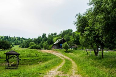 Gura Humorului 'de panoramik manzara, Suceava ilçesi, Bucovina, Romanya.
