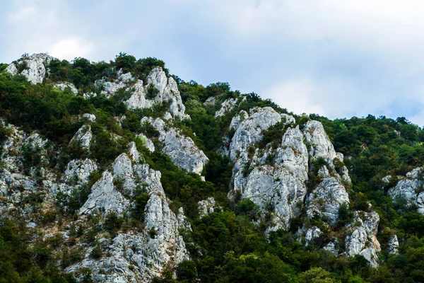 Krajina Horami Oblohou Cazanele Dunarii Rumunsko — Stock fotografie