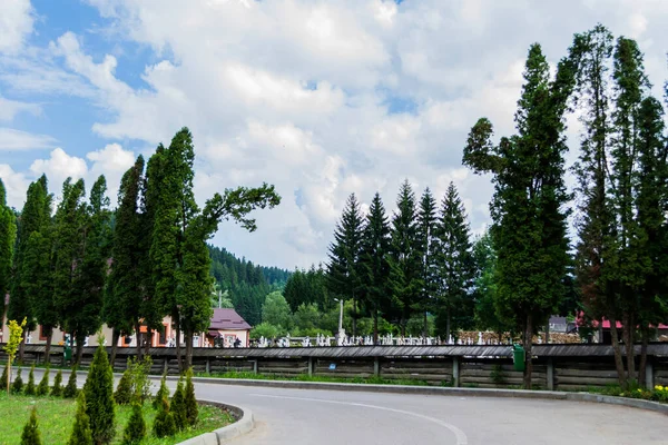 Der Friedhof Aus Dem Dorf Voronet Mit Vielen Kreuzen Und — Stockfoto