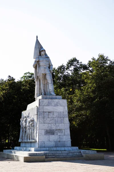 Timisoara Romania September 2019 Romanian Soldier Monument Central Park — Stock Photo, Image