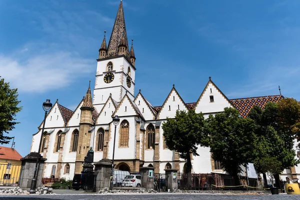 Sibiu Roumanie Juillet 2021 Cathédrale Luthérienne Sainte Marie — Photo