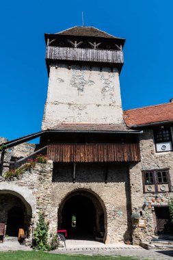 Calnic Ortaçağ kalesi, Unesco mirası. Alba ilçesi, Romanya.