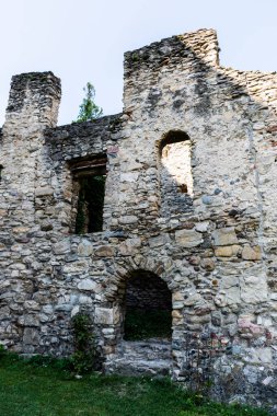 Calnic Ortaçağ kalesi, Unesco mirası. Alba ilçesi, Romanya.