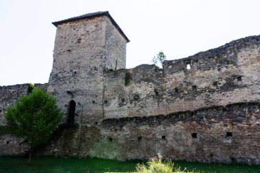 Calnic Ortaçağ kalesi, Unesco mirası. Alba ilçesi, Romanya.