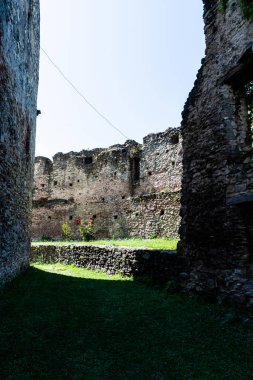 Calnic Ortaçağ kalesi, Unesco mirası. Alba ilçesi, Romanya.