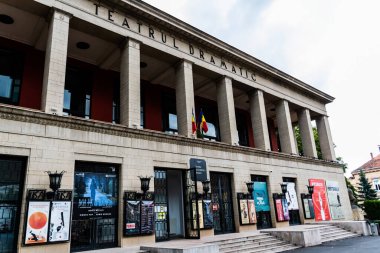 BRASOV, ROMANIA - 23 Eylül 2021: Sica Alexandrescu Tiyatrosu