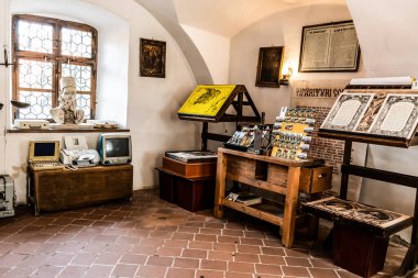 BRASOV, ROMANIA - 24 Eylül 2021: Birinci Rumen Okulu İçişleri.