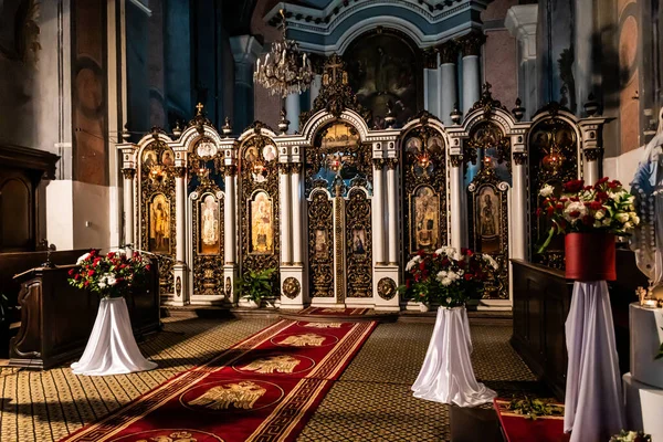 Cluj Roménia Julho 2021 Interior Catedral Transfiguração Também Conhecida Como — Fotografia de Stock