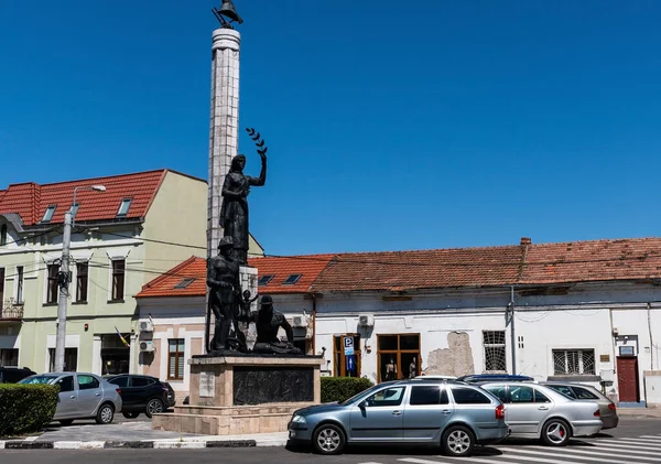 Oradea Romania Jly 2021 Biher Fire Brigade Monument — 스톡 사진