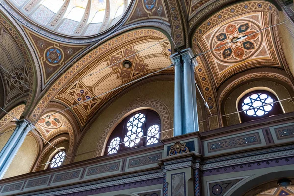 Oradea Roumanie Juillet 2021 Intérieur Synagogue Sion Neolog — Photo