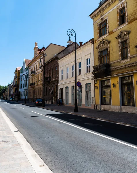 Oradea Romania Temmuz 2021 Eski Binalarla Iosif Vulcan Caddesi — Stok fotoğraf