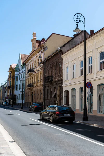 Oradea Romania Temmuz 2021 Eski Binalarla Iosif Vulcan Caddesi — Stok fotoğraf