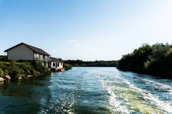 Landschap Van Het Limanu Meer Bij Haven Constanta Roemenië — Stockfoto