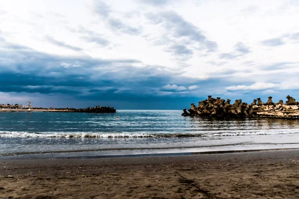 Playa Diana Desde Saturno Atardecer Mar Negro Rumanía — Foto de Stock