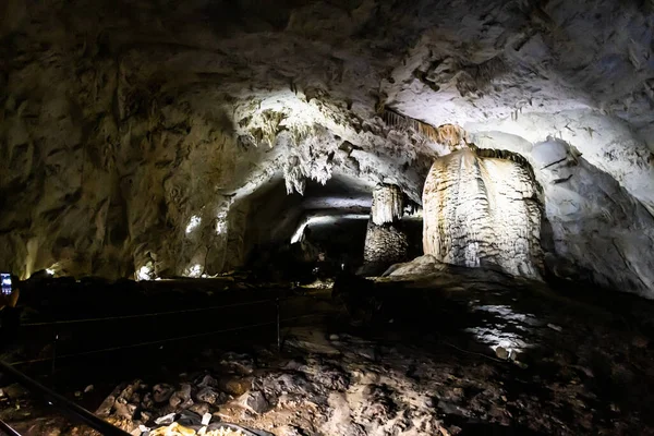 Interiér Jeskyně Meziad Pohoří Apuseni Okres Bihor Rumunsko — Stock fotografie