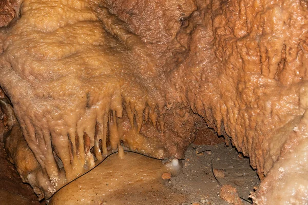 Crystal Cave Farcu Mine Calcite Crystal Cave Apuseni Mountains Bihor — Stock Photo, Image