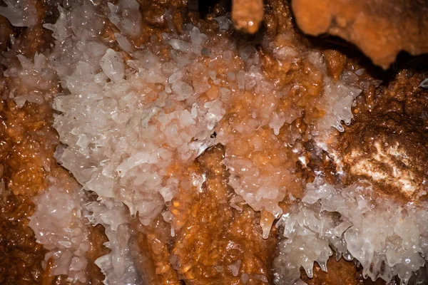 Crystal Cave Från Farcu Gruva Calcite Crystal Cave Apuseni Bergen — Stockfoto