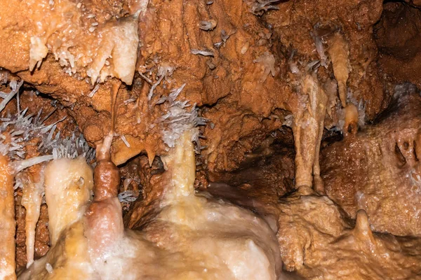 Crystal Cave Farcu Mine Calcite Crystal Cave Apuseni Mountains Bihor — Stock Photo, Image