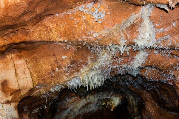 Crystal Cave Farcu Mine Calcite Crystal Cave Apuseni Mountains Bihor — Fotografia de Stock