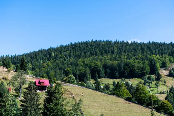 Landschaft Auf Der Beginnenden Straße Zum Varciorog Wasserfall Arieseni Bezirk — Stockfoto