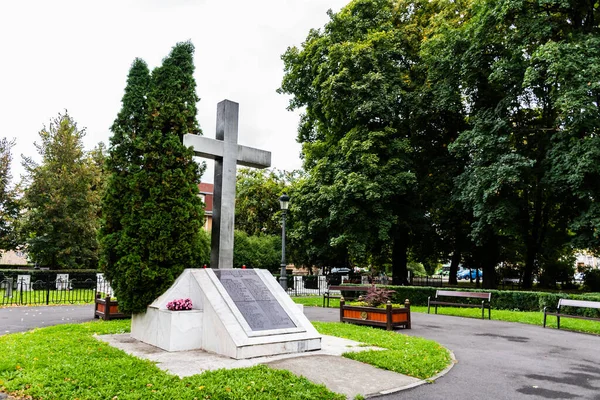 Brasov Romania September 2021 Monument Communist Heroes Heroes Park — Stock Photo, Image