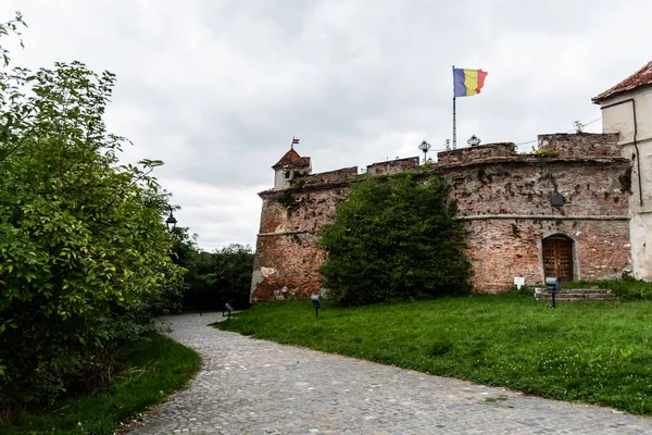 Tepe Kalesi Cetuia Straj Ortaçağ Tahkimatı Brasov Romanya — Stok fotoğraf
