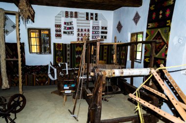 SUCEAVA, ROMANIA - 21 Haziran 2019: Bucovina Village Museum veya Bukovina Ulusal Müzesi.