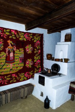 SUCEAVA, ROMANIA - 21 Haziran 2019: Bucovina Village Museum veya Bukovina Ulusal Müzesi.