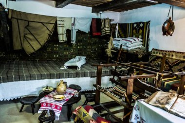HUMULESTI, ROMANIA - 22 Haziran 2019: Romen yazar Ion Creanga 'nın Anma Evi.