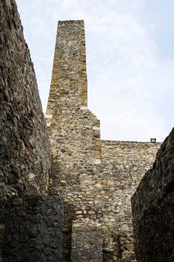 Romanya 'nın ortaçağ kalesi Drobeta Turnu Severin harabeleri.