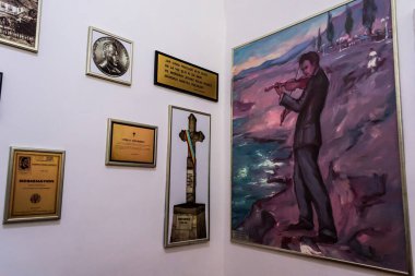 STUPCA, SUCEAVA, ROMANIA - 19 Haziran 2019: Siprian Porumbescu Anıt Evi.