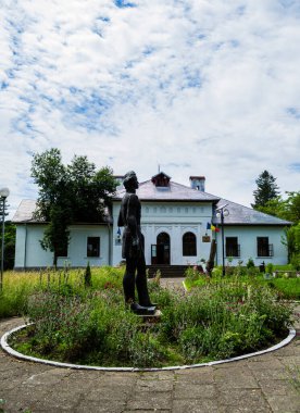 STUPCA, ROMANIA - 19 Haziran 2019: Besteci Ciprian Porumbescu 'nun Anma Müzesi. 