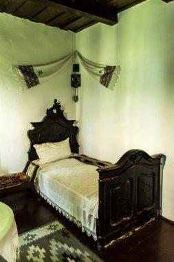 IPOTESTI, BOTOSANI, ROMANIA - 21 Haziran 2019: Büyük ulusal şair Mihai Eminescu 'nun Anma Evi.