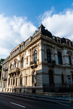 BUCHAREST, ROMANIA - 27 Haziran 2021: Ghica Victoriei Sarayı (Ghica Victoria Sarayı), Ghica-Gradisteanu Sarayı.
