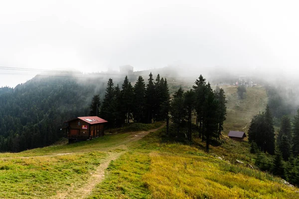 Landschaft Der Straße Zum Postavarul Massiv Teil Der Rumänischen Karpaten — Stockfoto