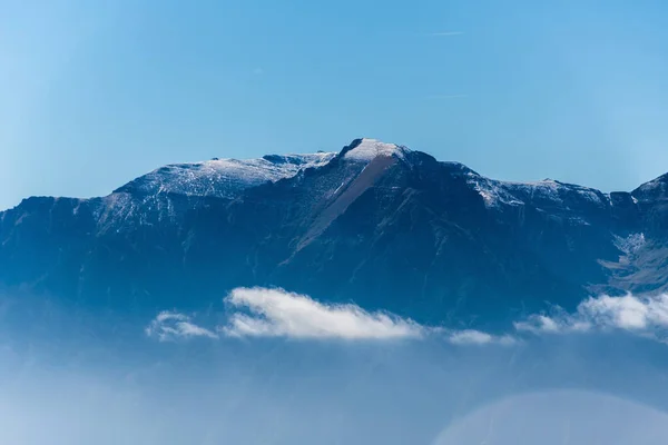 Massif Bucegi Terlihat Dari Poiana Brasov Rumania — Stok Foto